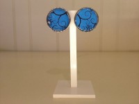 harsoorringen met blauw-zwart patroon